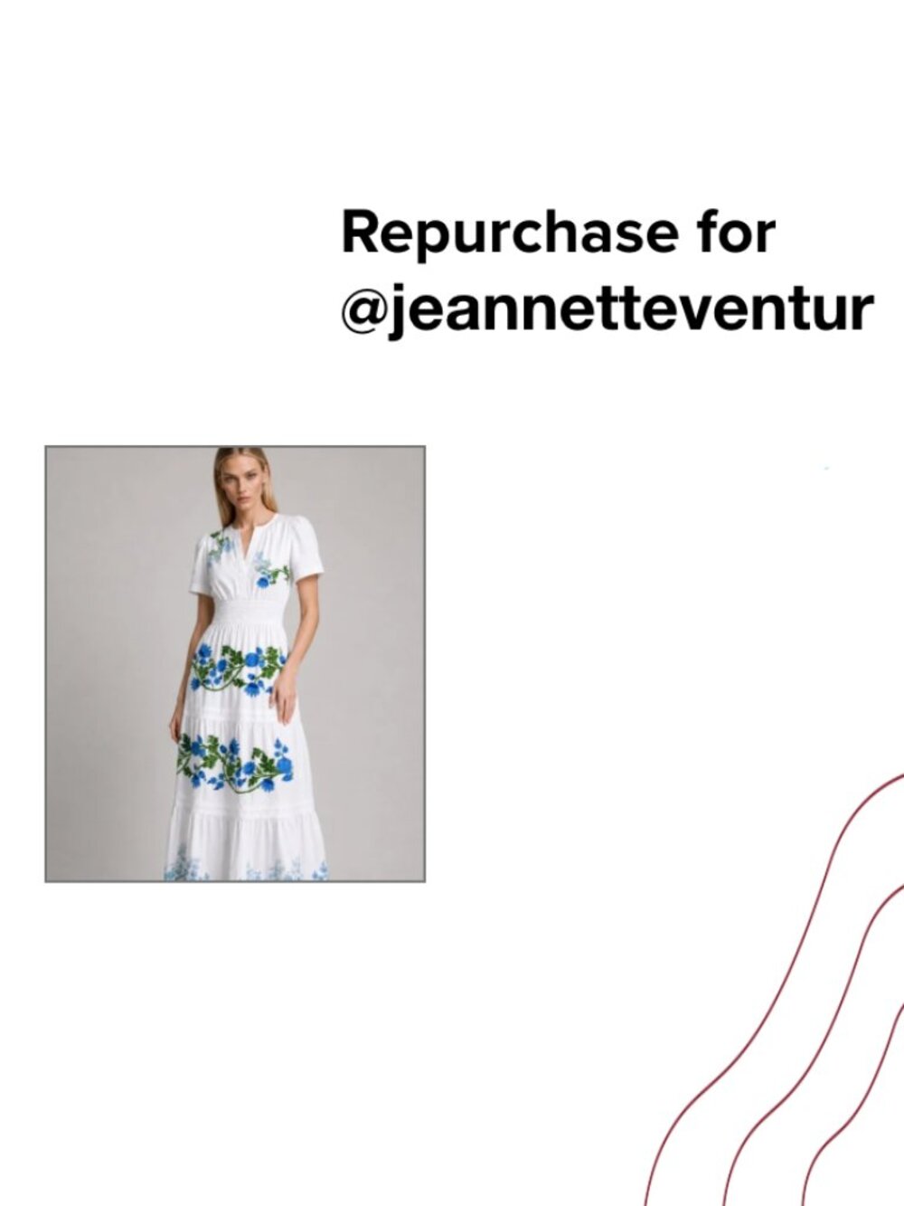 repuchase for @jeannetteventur